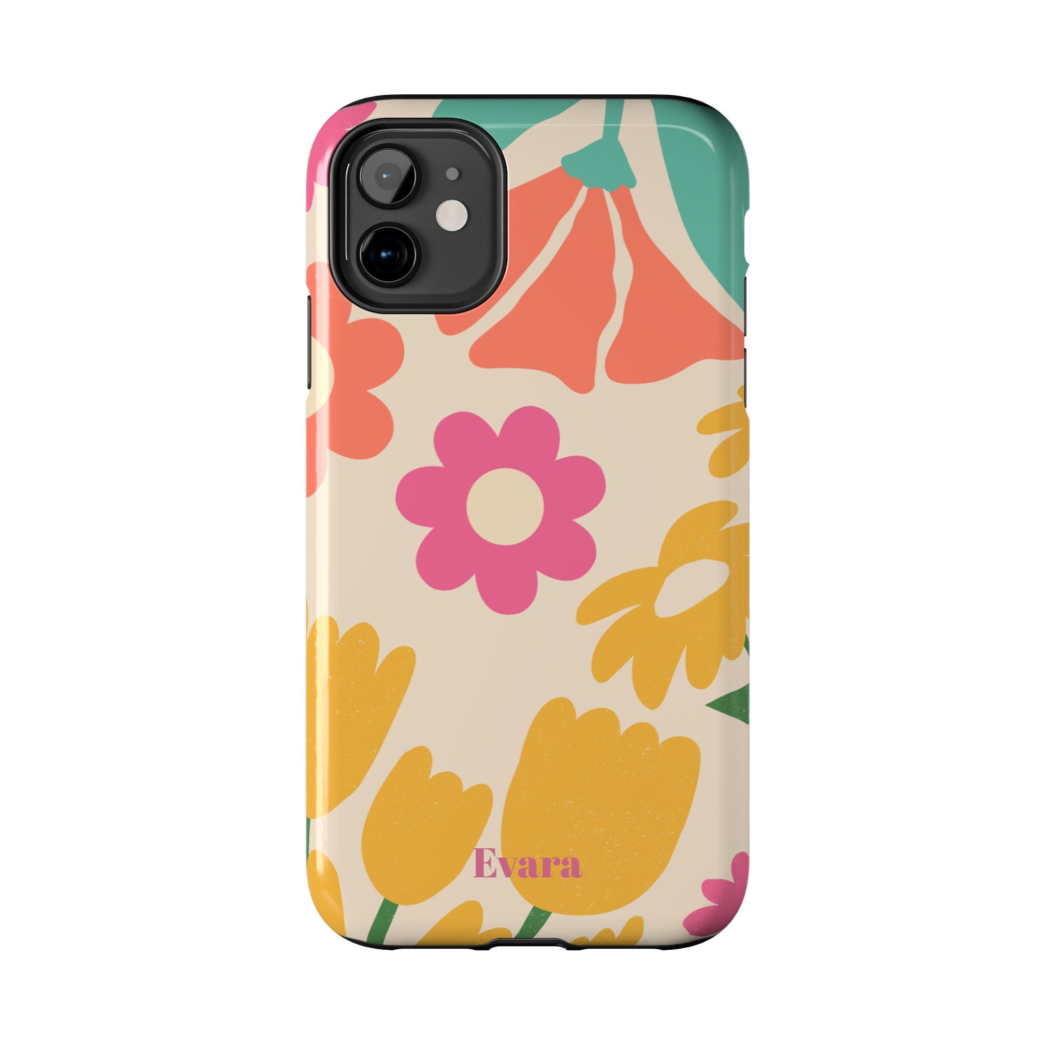 Yellow & Pink Vintage Flowers Phone Case