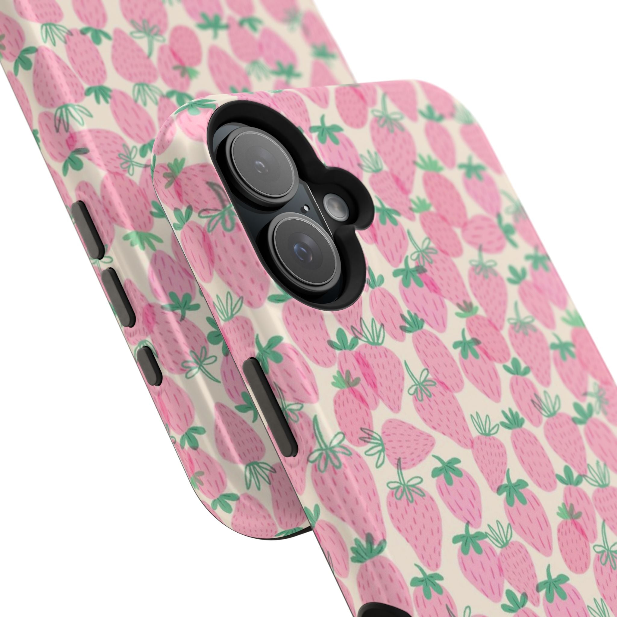 Pink Strawberry Phone Case- Magsafe