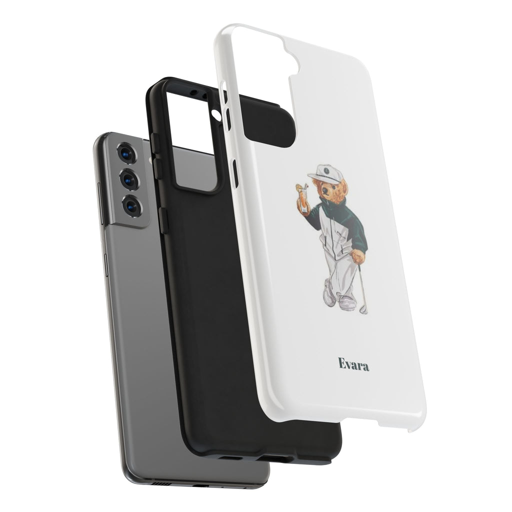 Tough Phone Case — Personalized Golf Bear Design