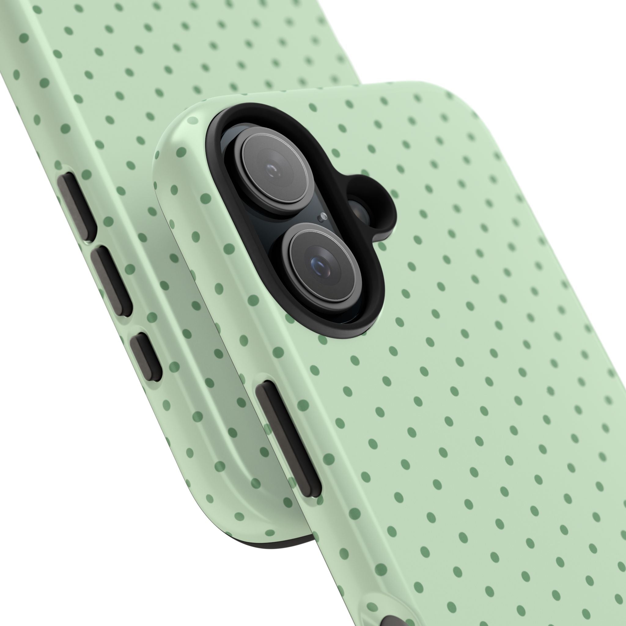 Mint Polka Dot Tough Phone Case — Protective Stylish Phone Cover