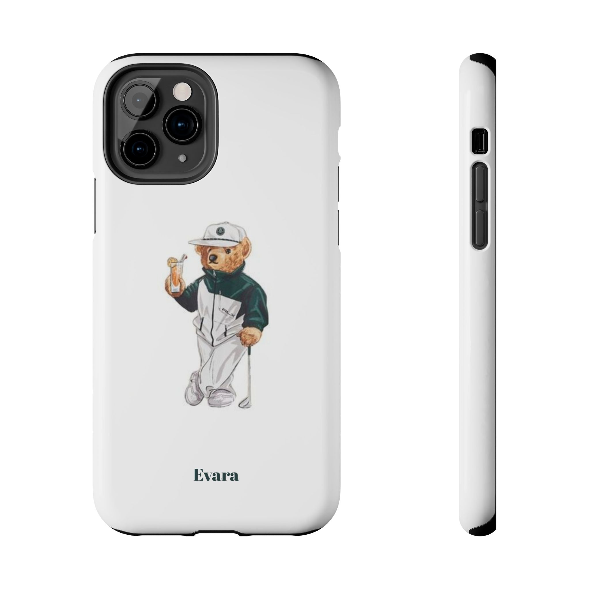 Tough Phone Case — Personalized Golf Bear Design