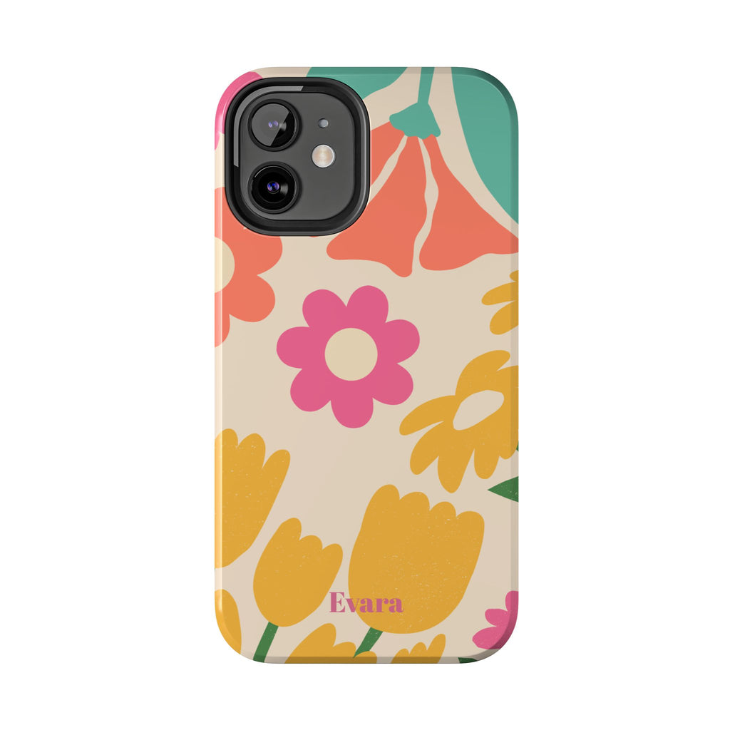 Yellow & Pink Vintage Flowers Phone Case