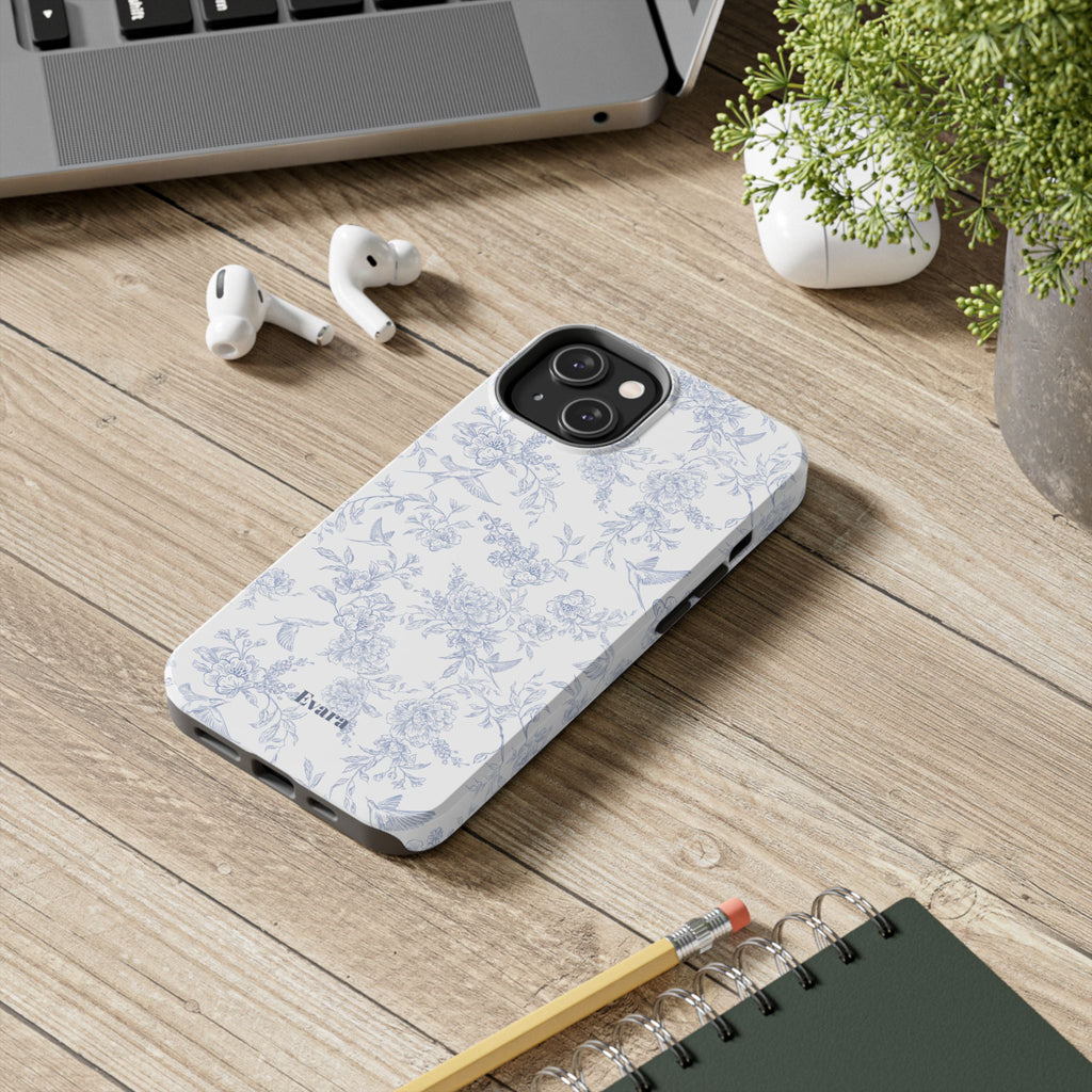 Delicate Blue Floral Phone Case