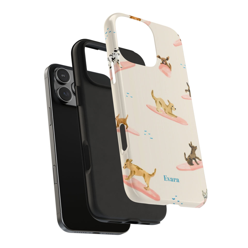 Surfing Dachshund's Phone case