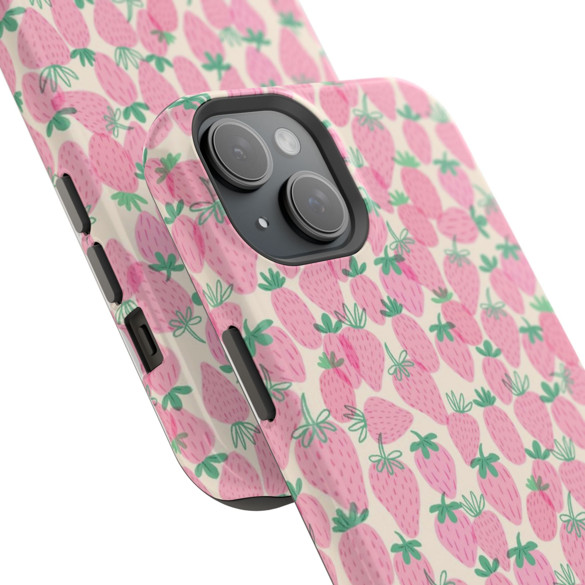Pink Strawberry Phone Case- Magsafe