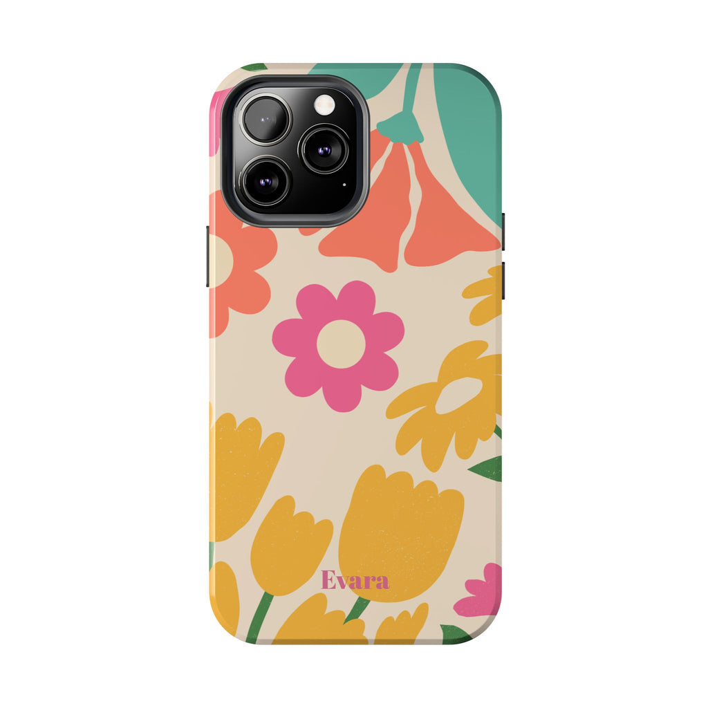 Yellow & Pink Vintage Flowers Phone Case