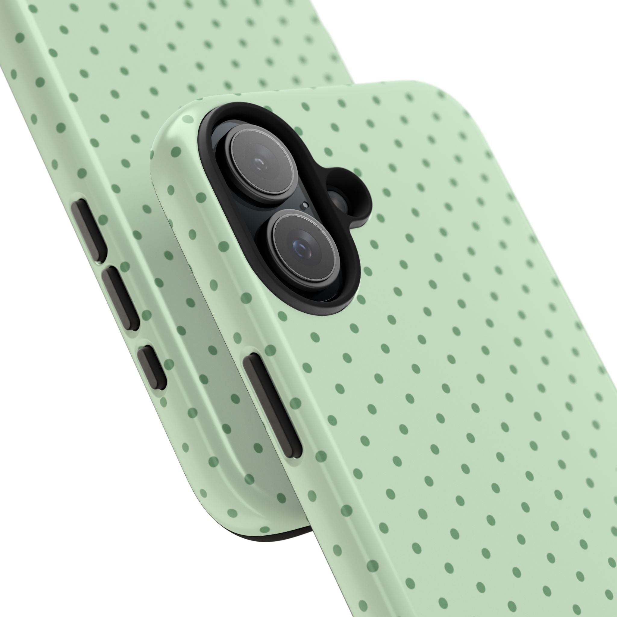 Mint Polka Dot Tough Phone Case — Protective Stylish Phone Cover
