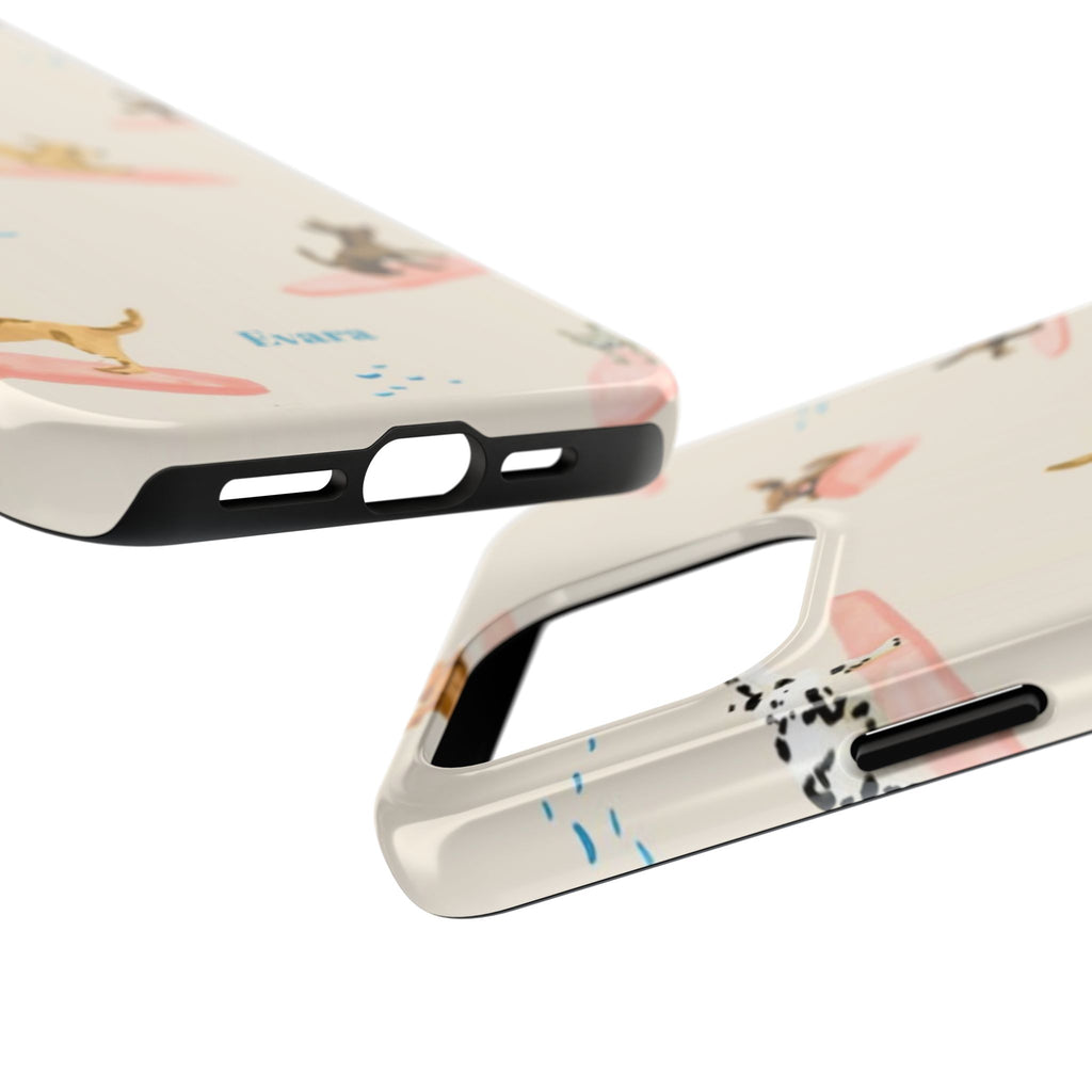 Surfing Dachshund's Phone case
