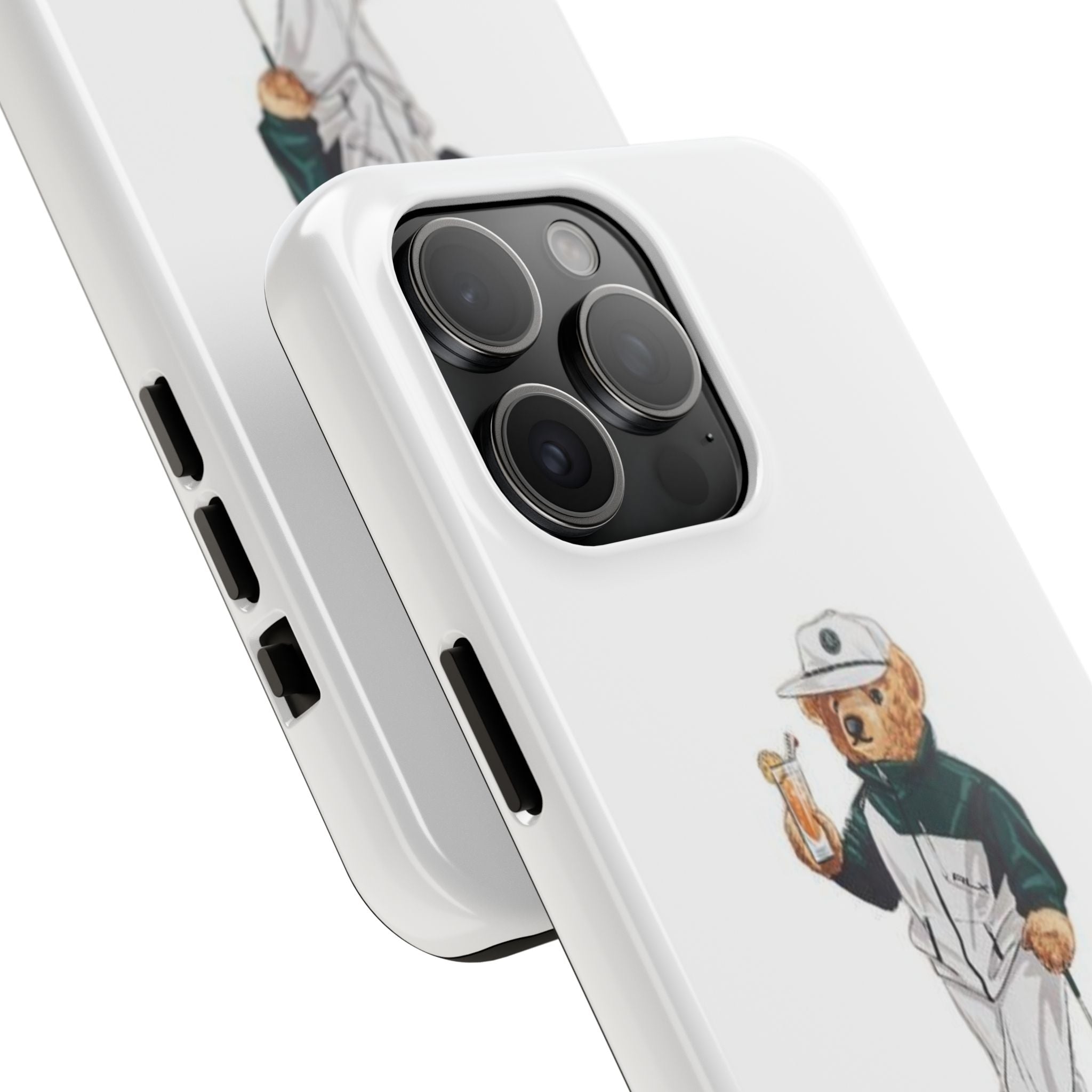 Tough Phone Case — Personalized Golf Bear Design