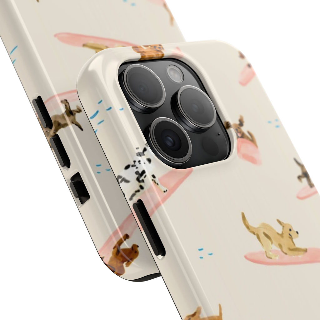 Surfing Dachshund's Phone case