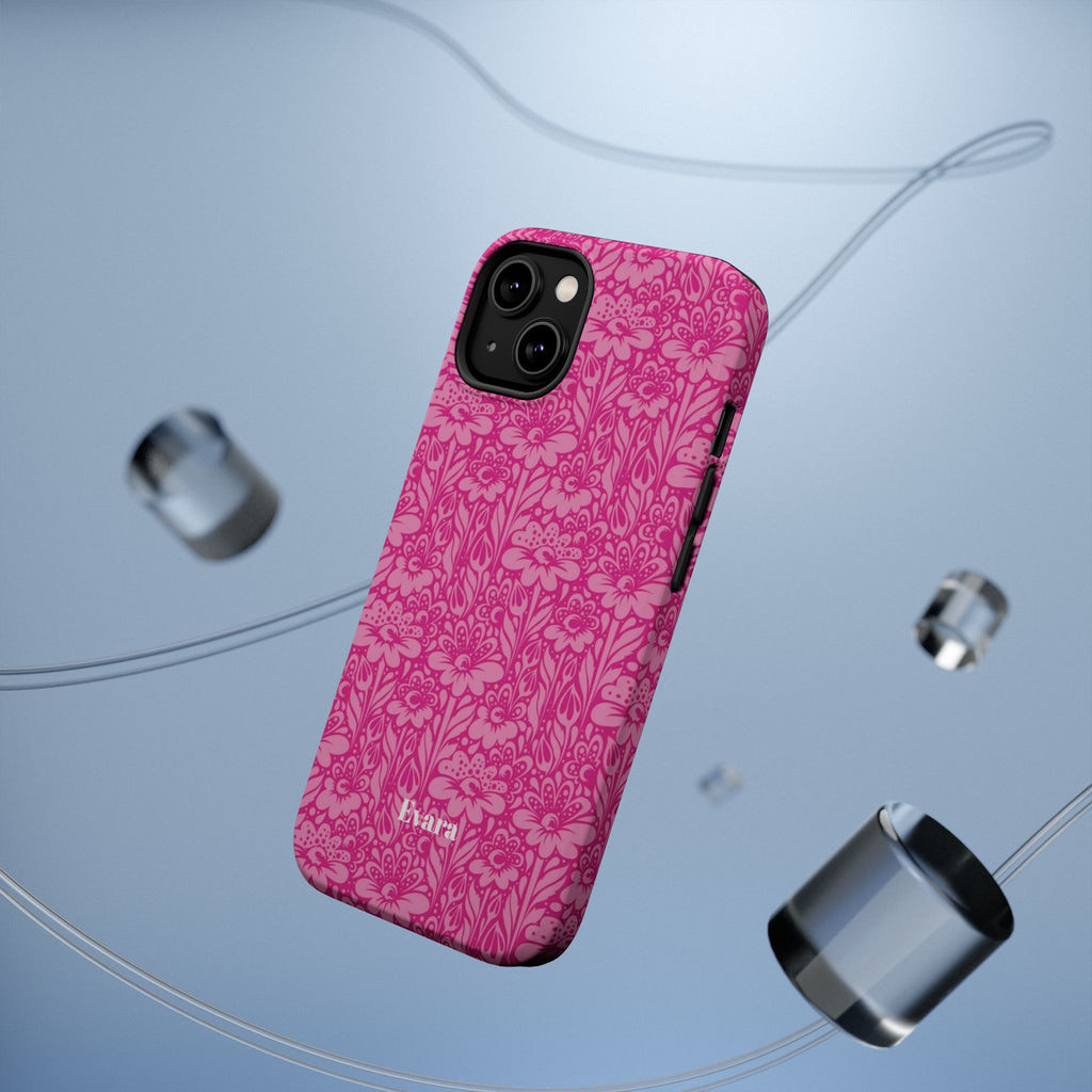 Pink Floral Phone Case- Magsafe