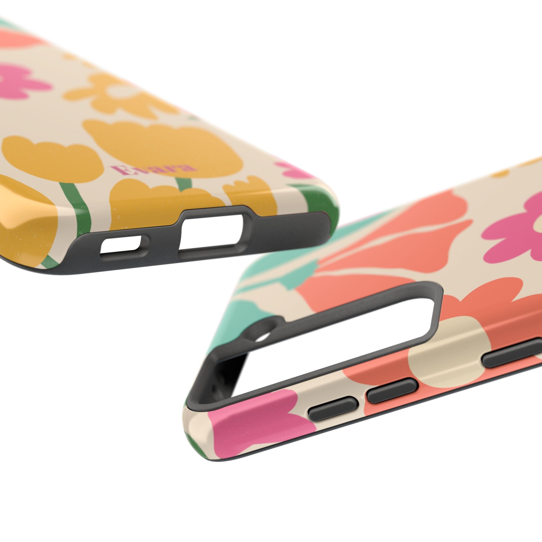 Yellow & Pink Vintage Flowers Phone Case