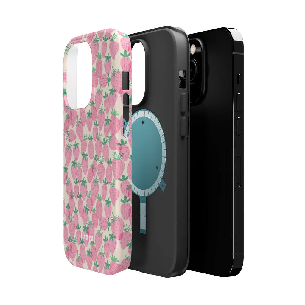 Pink Strawberry Phone Case- Magsafe