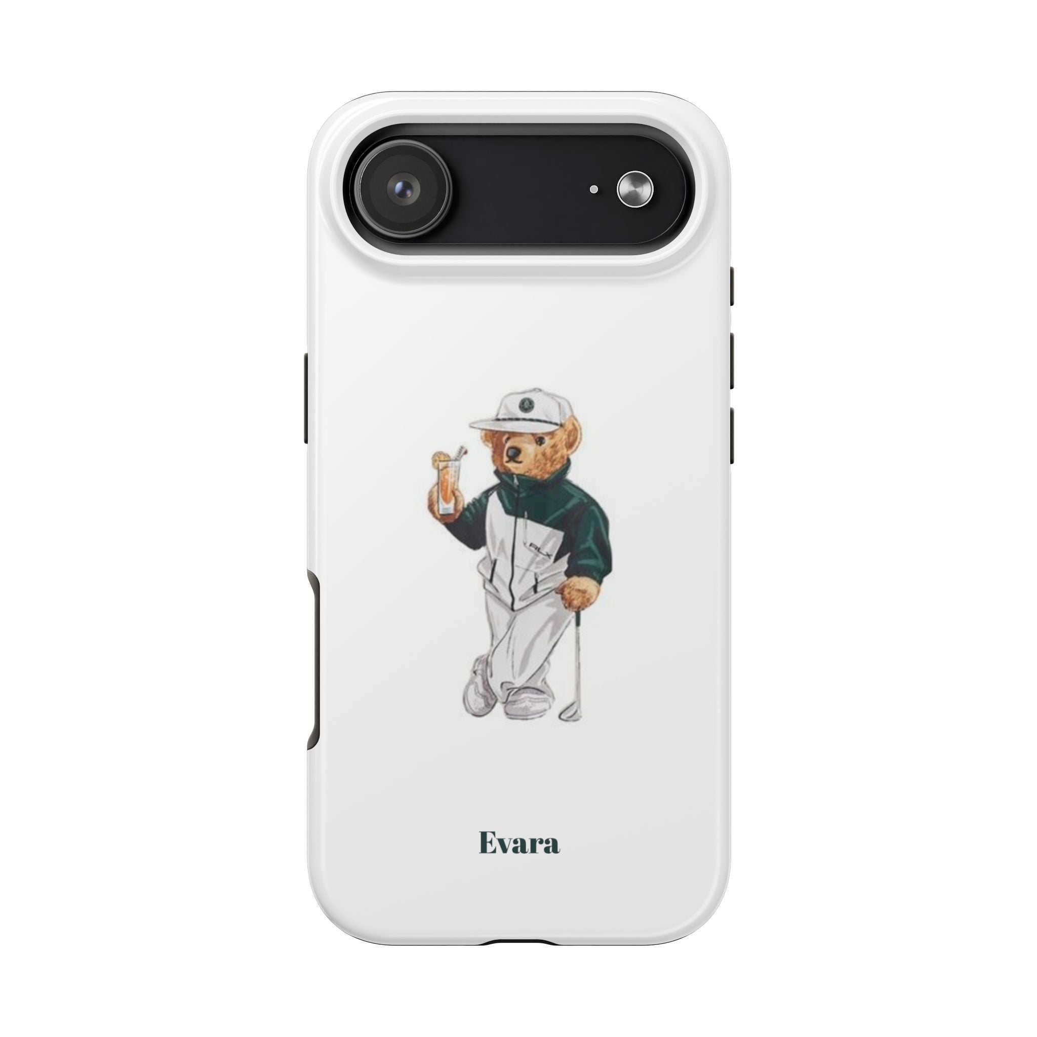 Tough Phone Case — Personalized Golf Bear Design