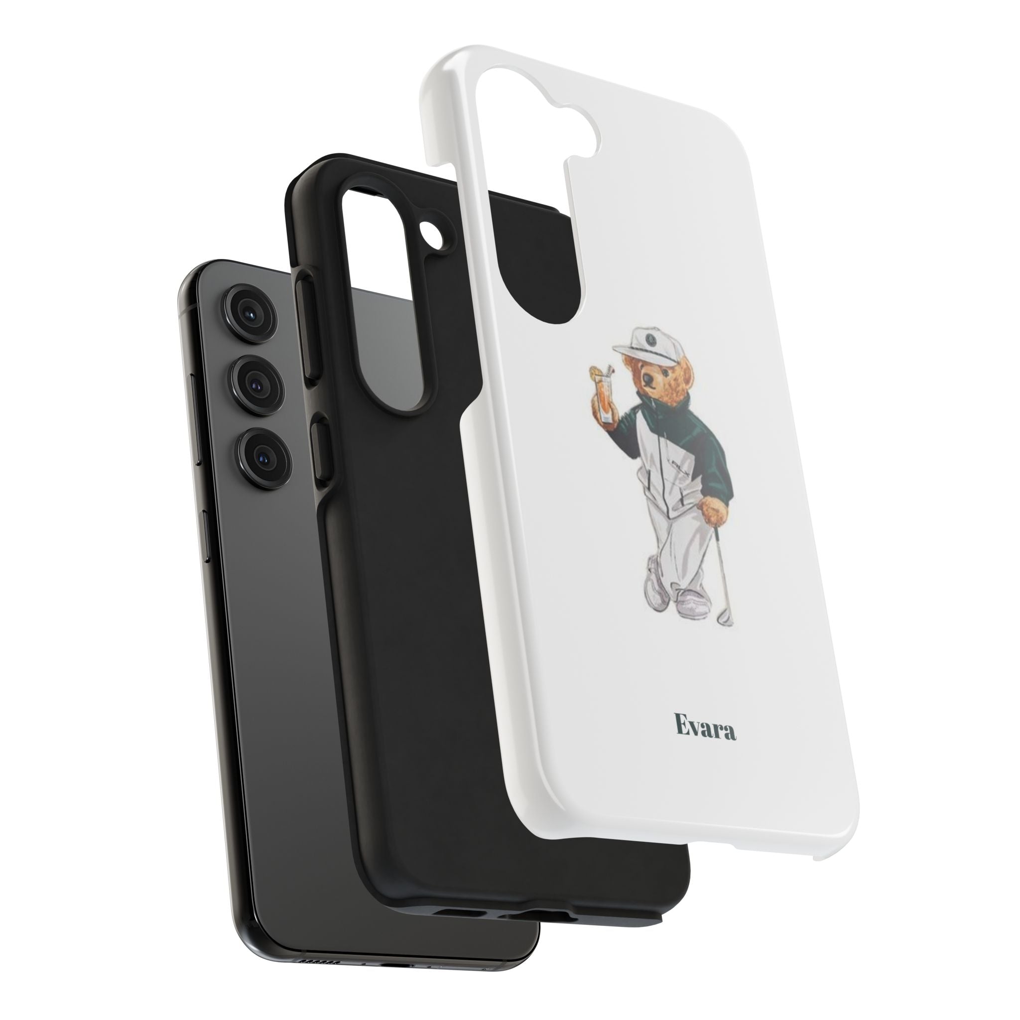 Tough Phone Case — Personalized Golf Bear Design