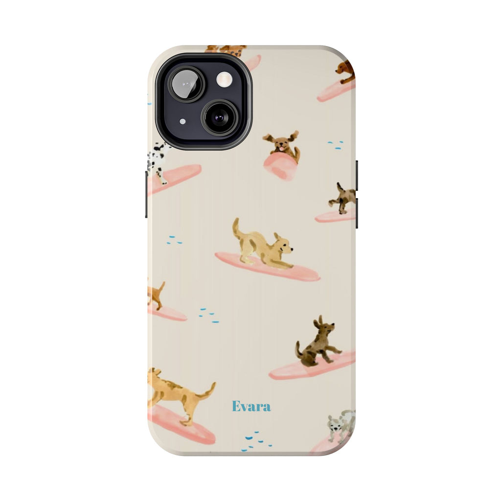 Surfing Dachshund's Phone case
