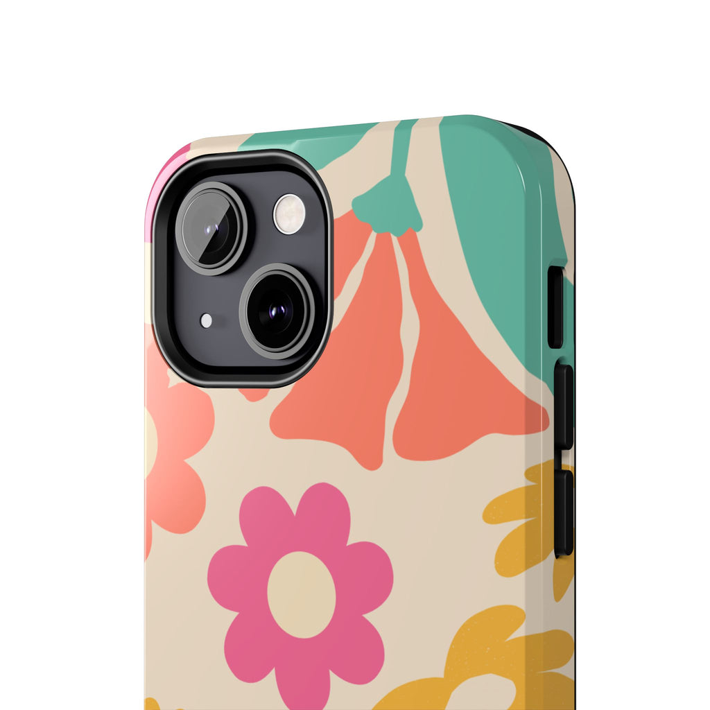 Yellow & Pink Vintage Flowers Phone Case