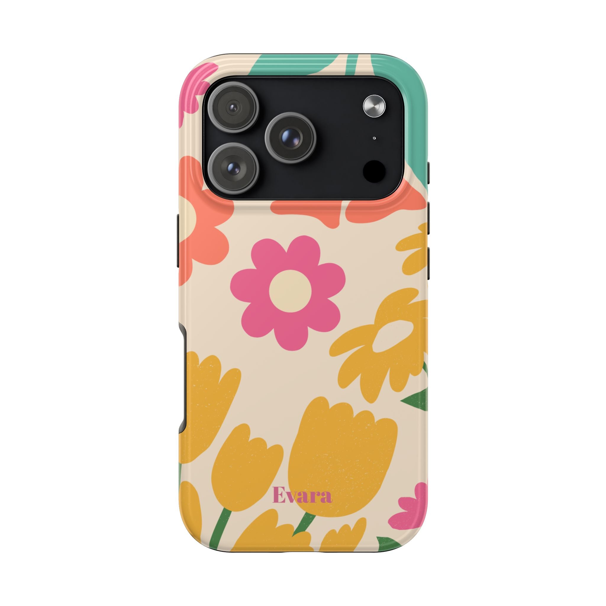 Yellow & Pink Vintage Flowers Phone Case