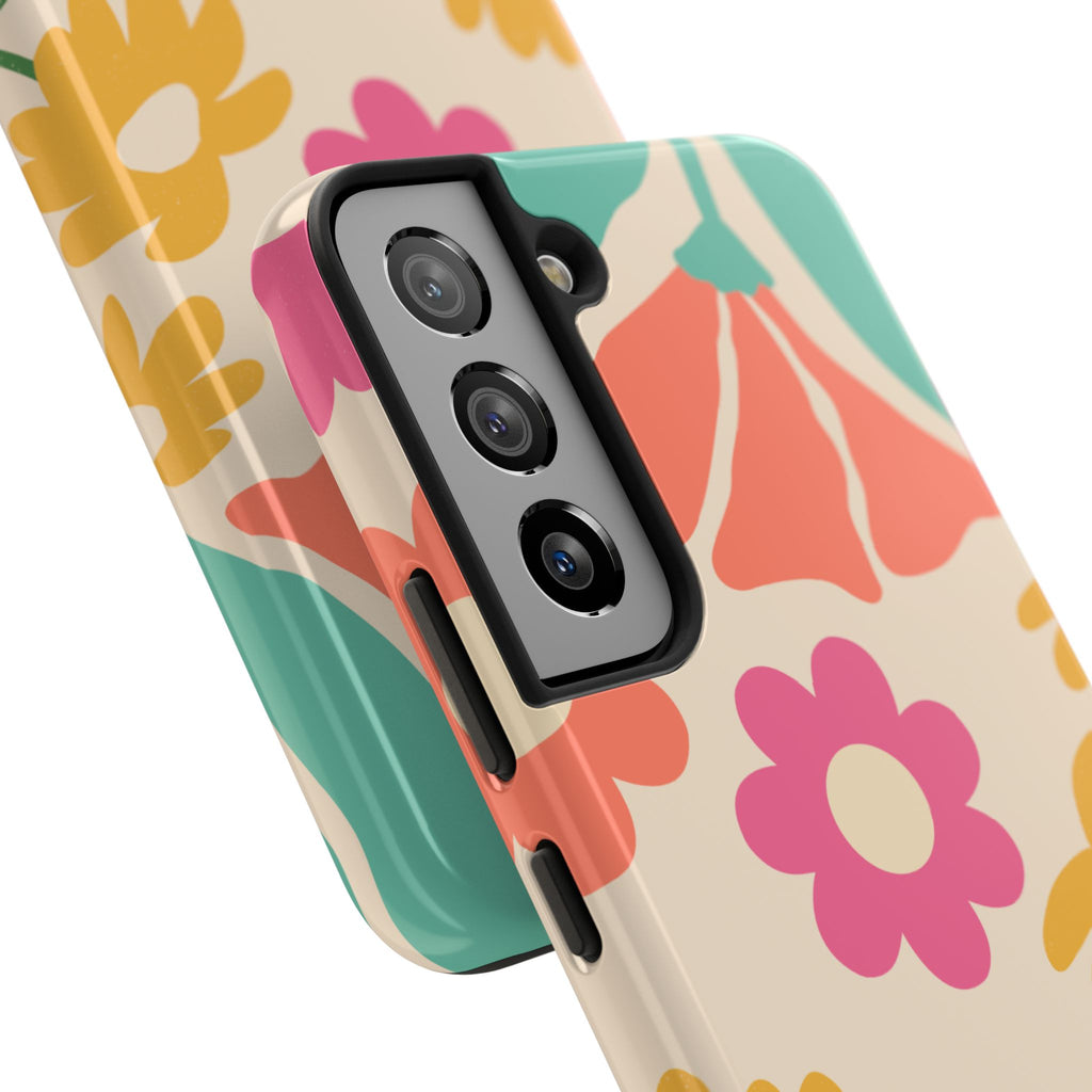 Yellow & Pink Vintage Flowers Phone Case