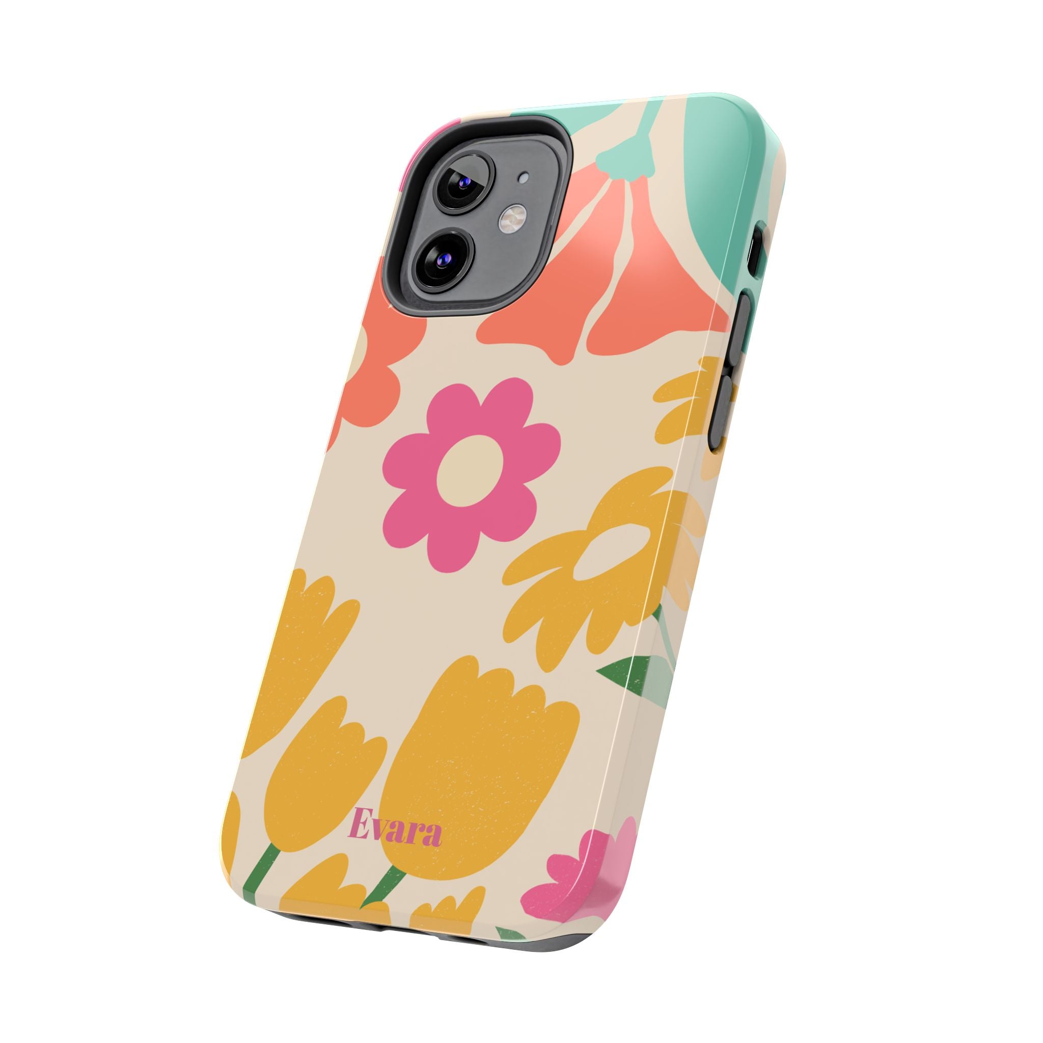 Yellow & Pink Vintage Flowers Phone Case