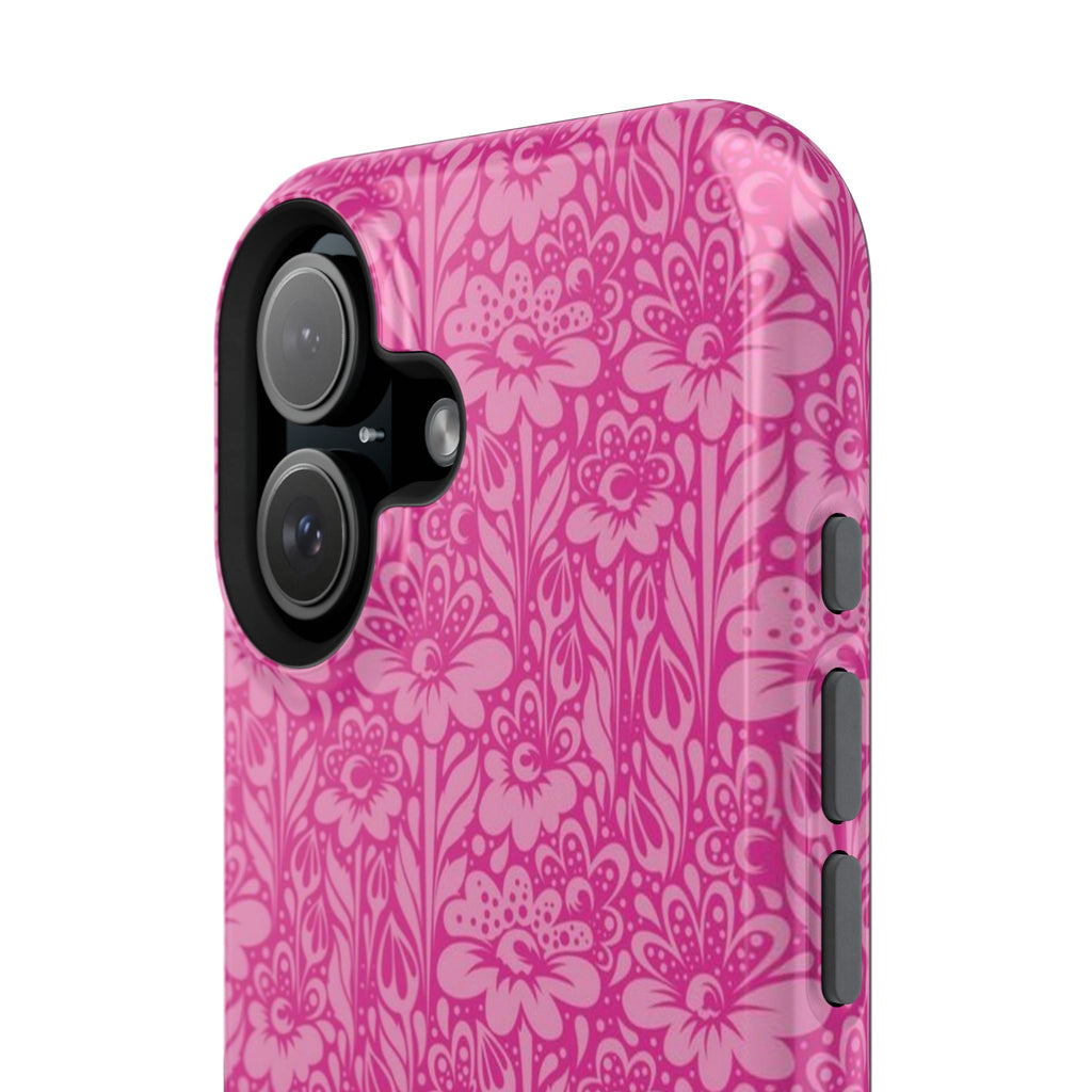 Pink Floral Phone Case- Magsafe