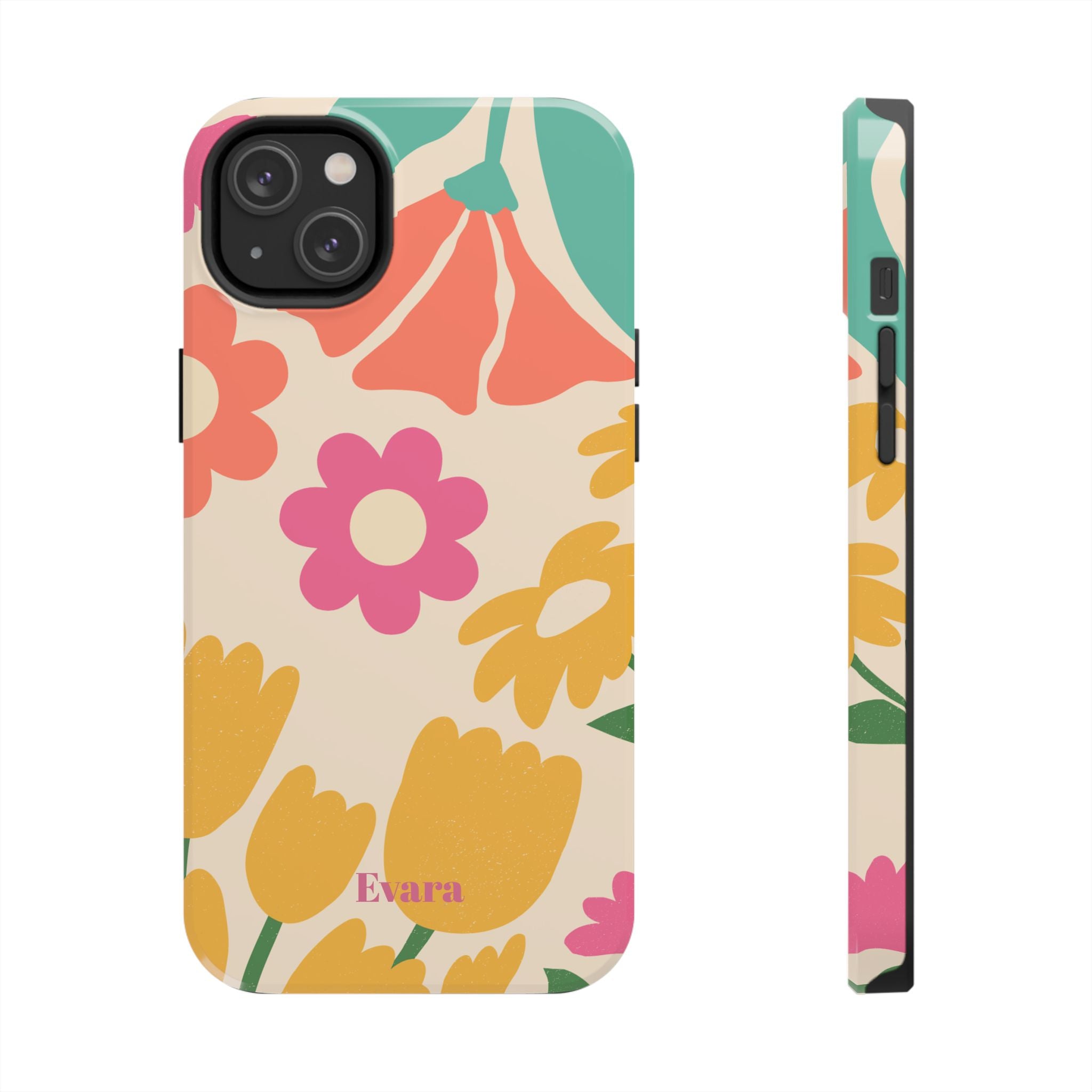 Yellow & Pink Vintage Flowers Phone Case