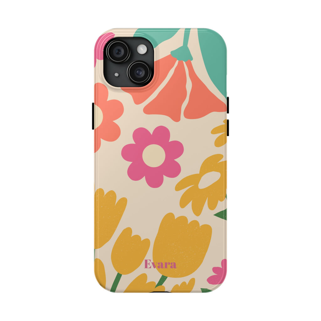 Yellow & Pink Vintage Flowers Phone Case