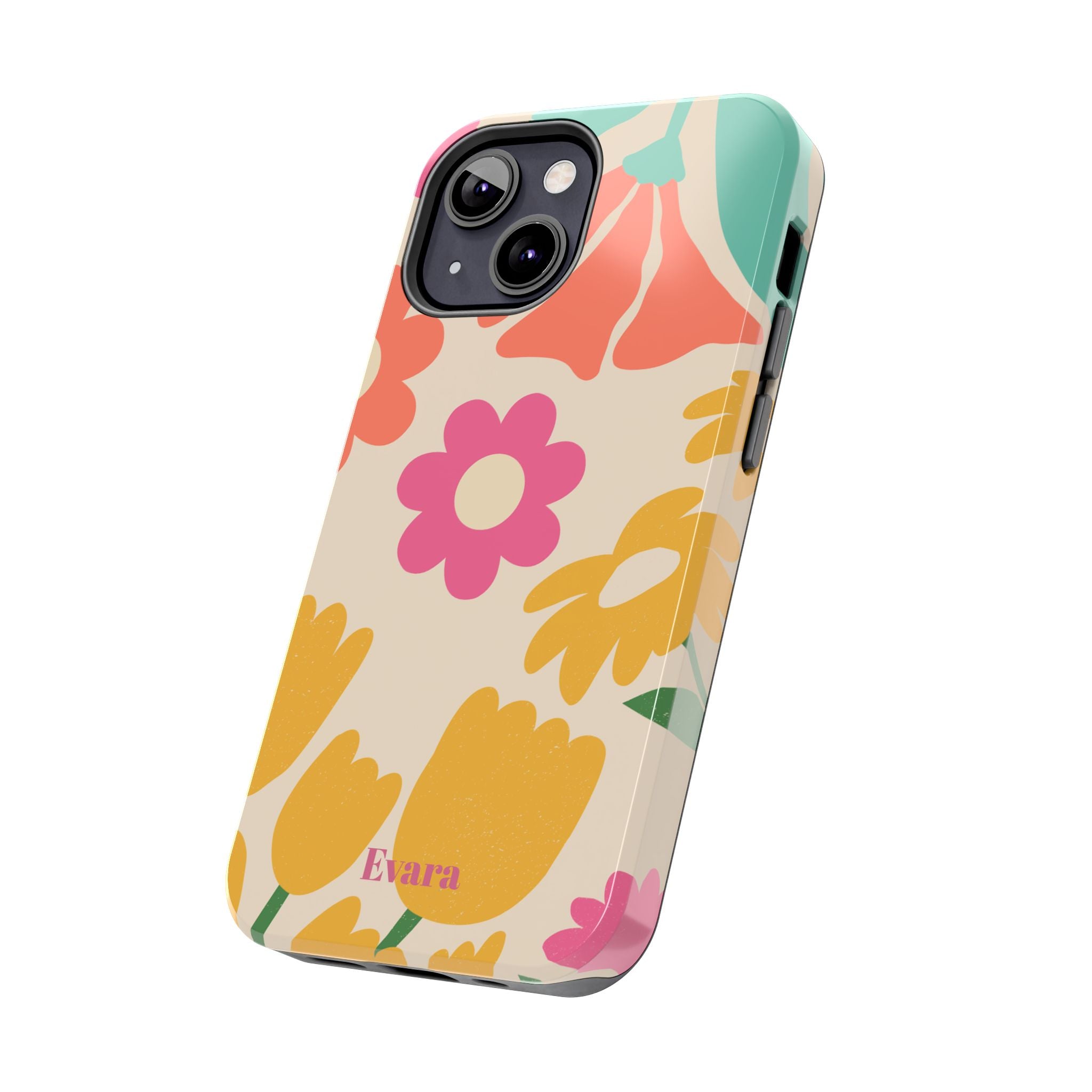 Yellow & Pink Vintage Flowers Phone Case