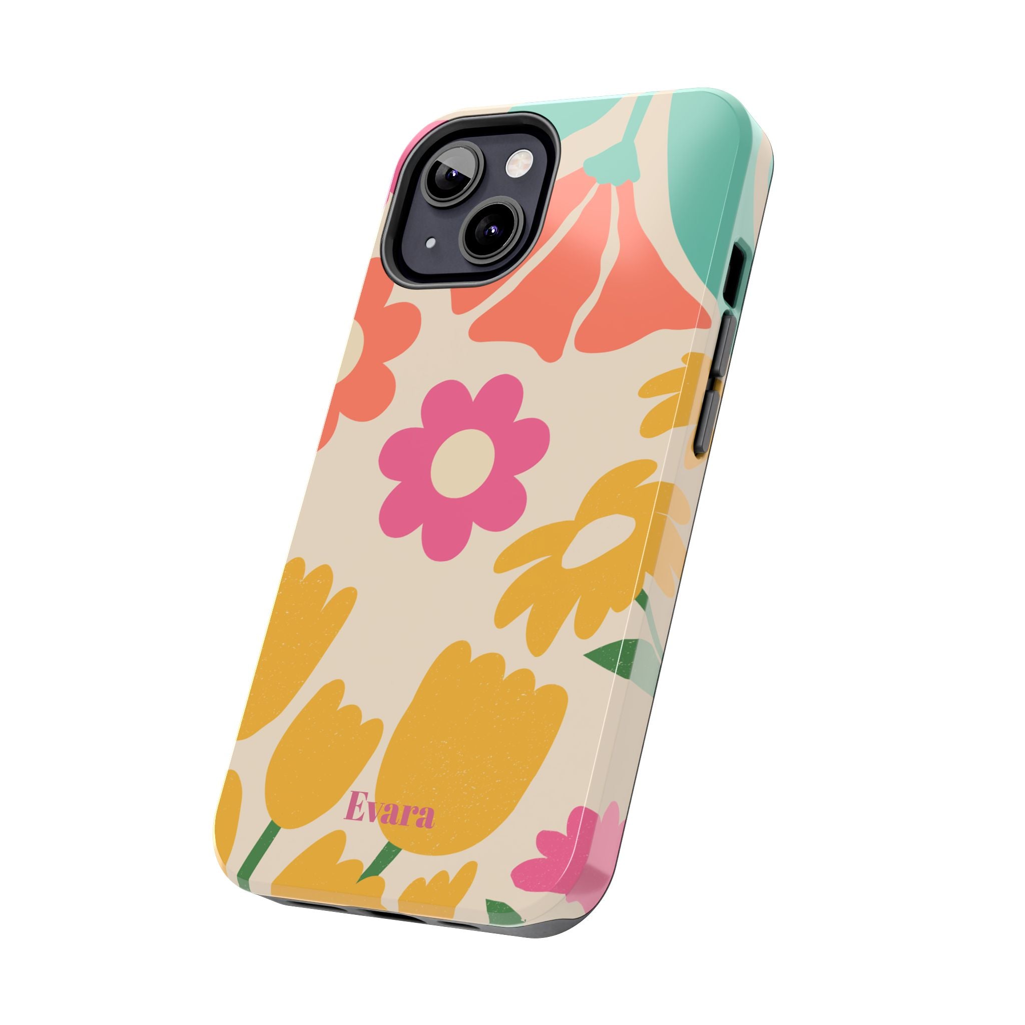 Yellow & Pink Vintage Flowers Phone Case