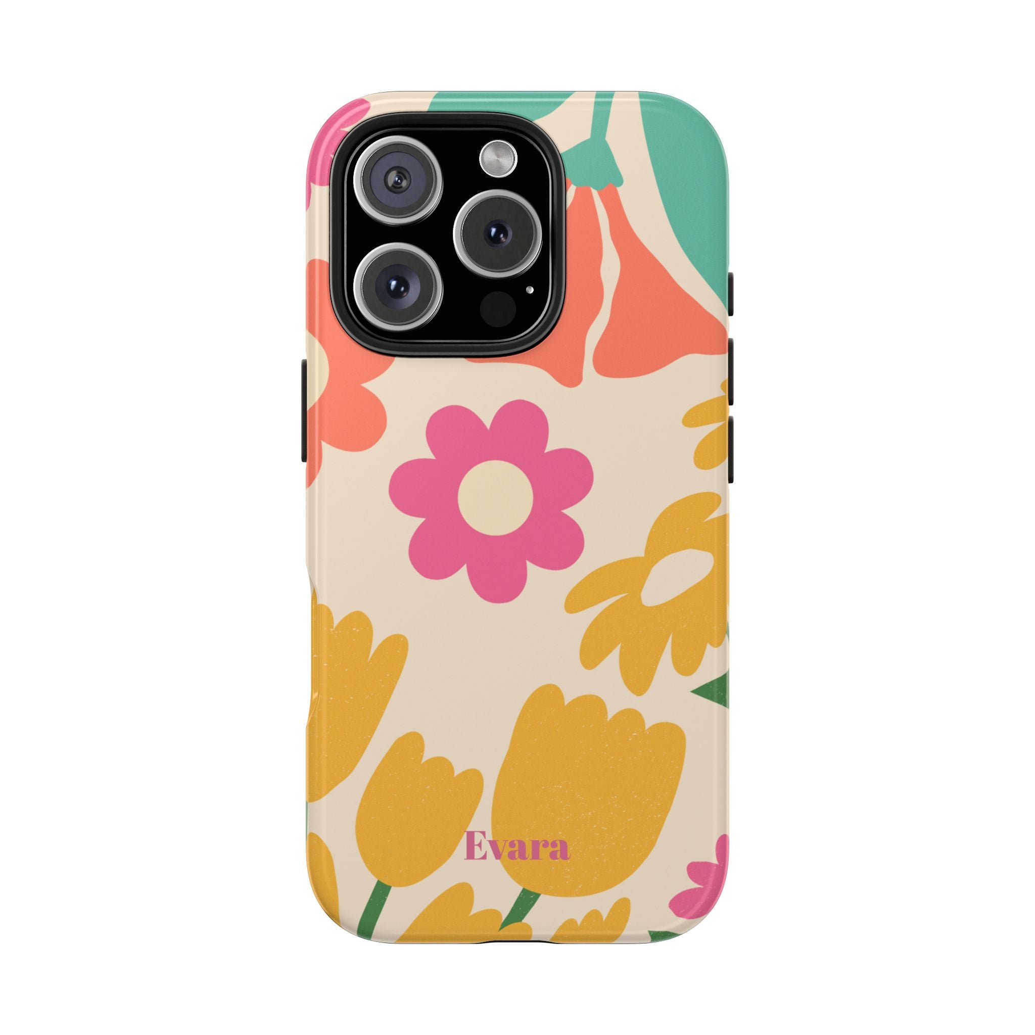 Yellow & Pink Vintage Flowers Phone Case
