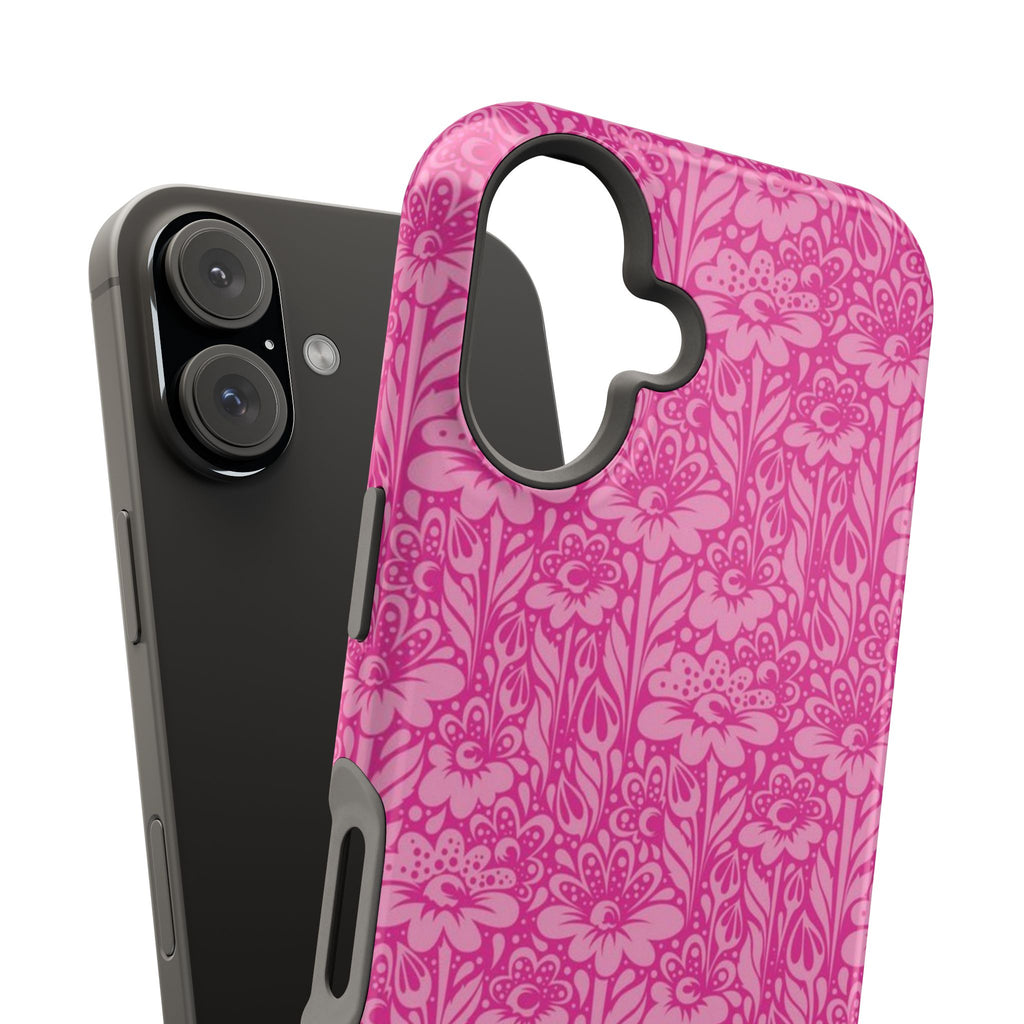 Pink Floral Phone Case- Magsafe
