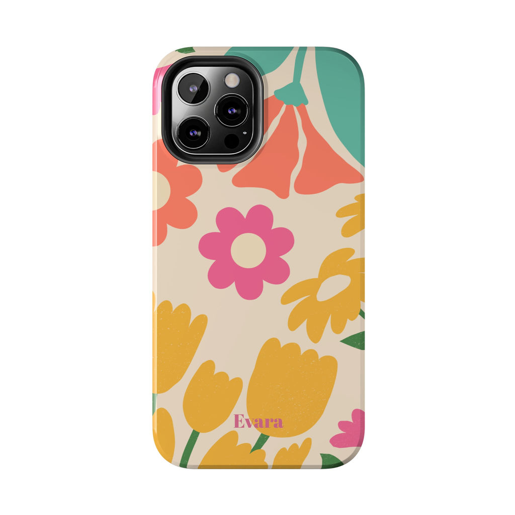 Yellow & Pink Vintage Flowers Phone Case