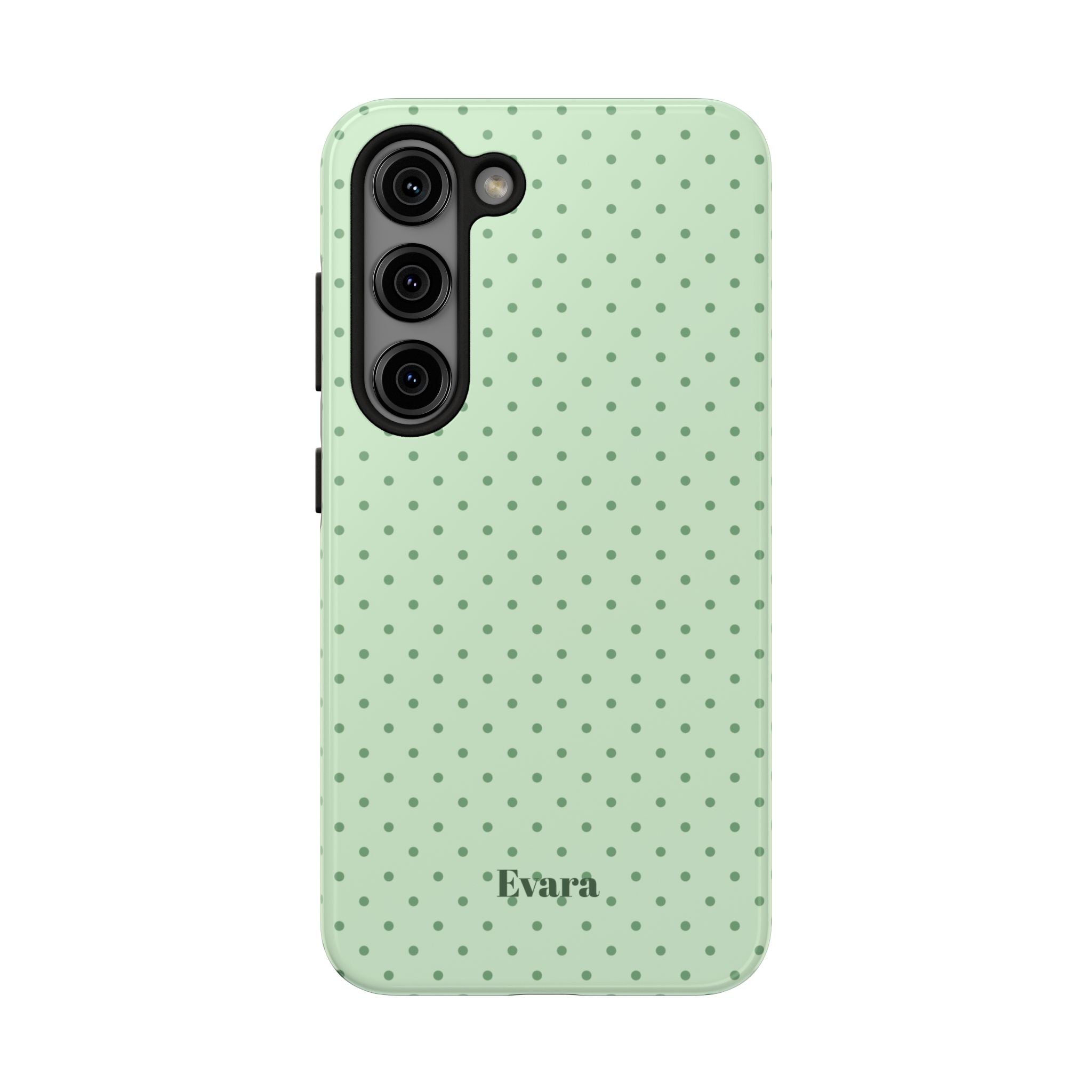 Mint Polka Dot Tough Phone Case — Protective Stylish Phone Cover