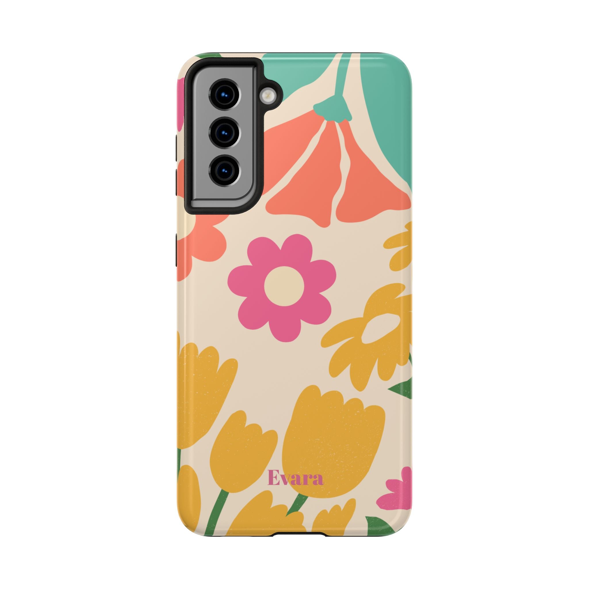 Yellow & Pink Vintage Flowers Phone Case