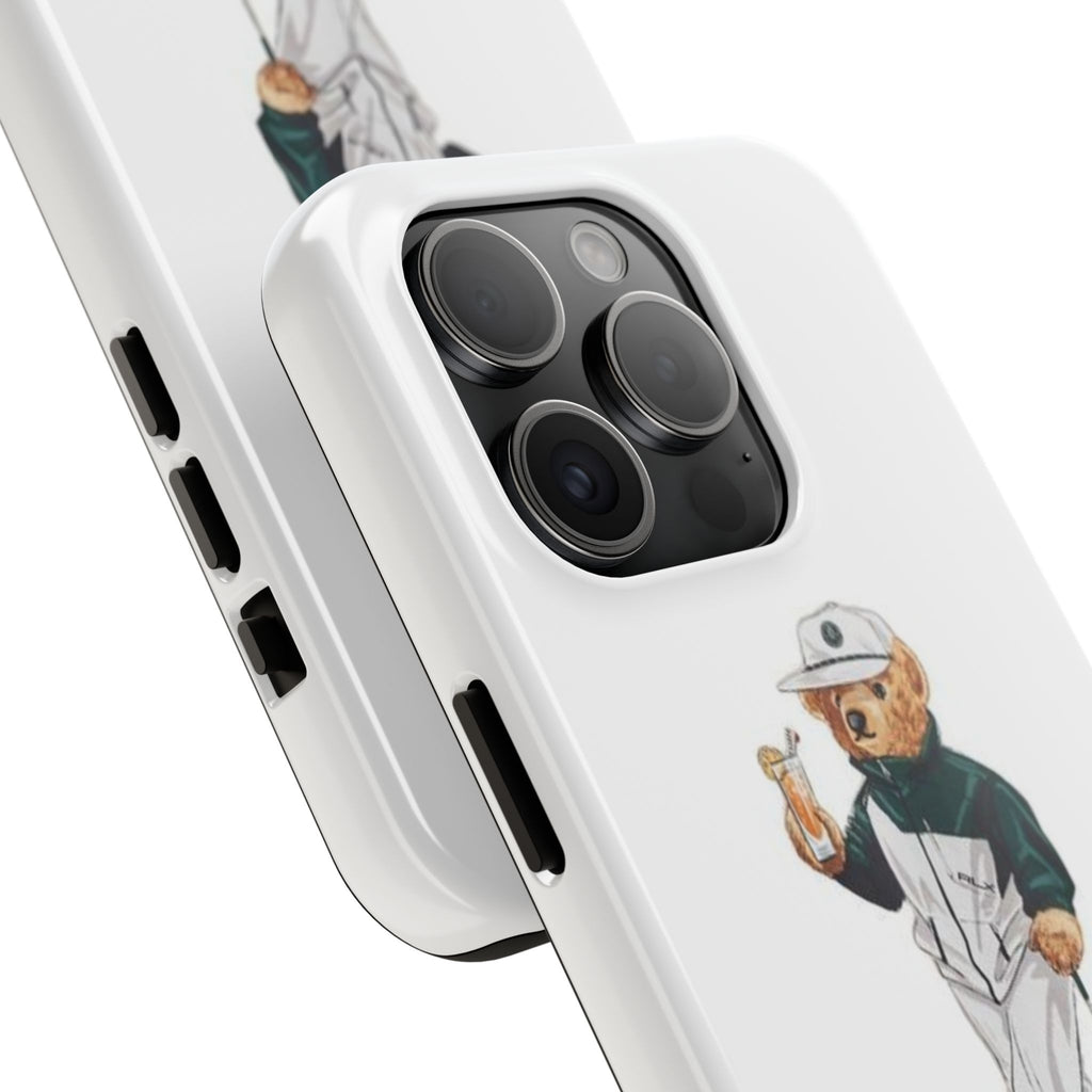 Tough Phone Case — Personalized Golf Bear Design