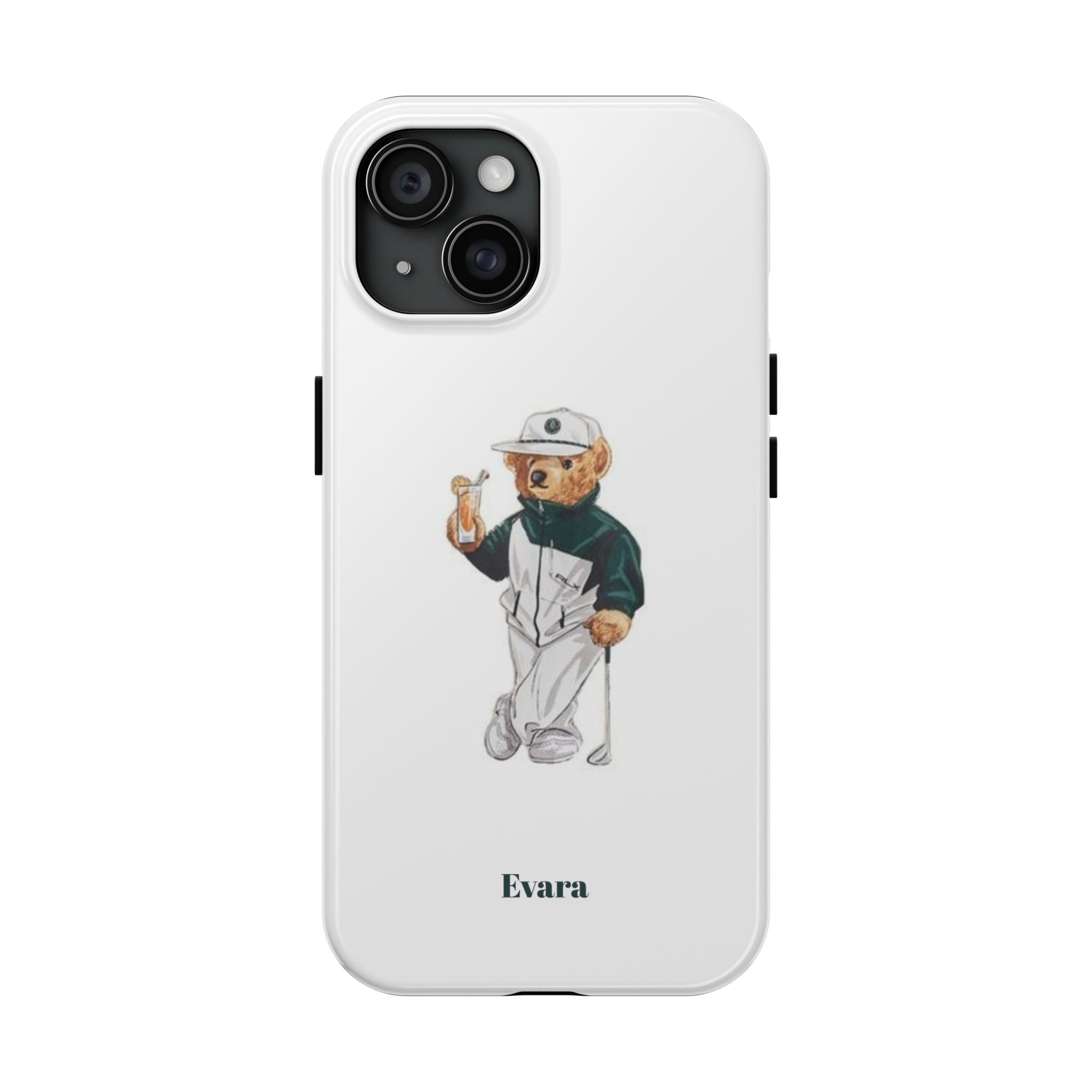 Tough Phone Case — Personalized Golf Bear Design