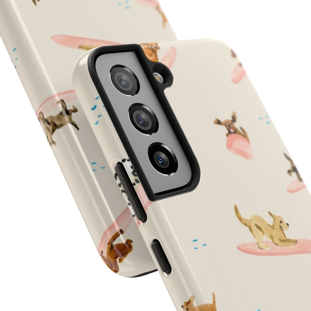 Surfing Dachshund's Phone case