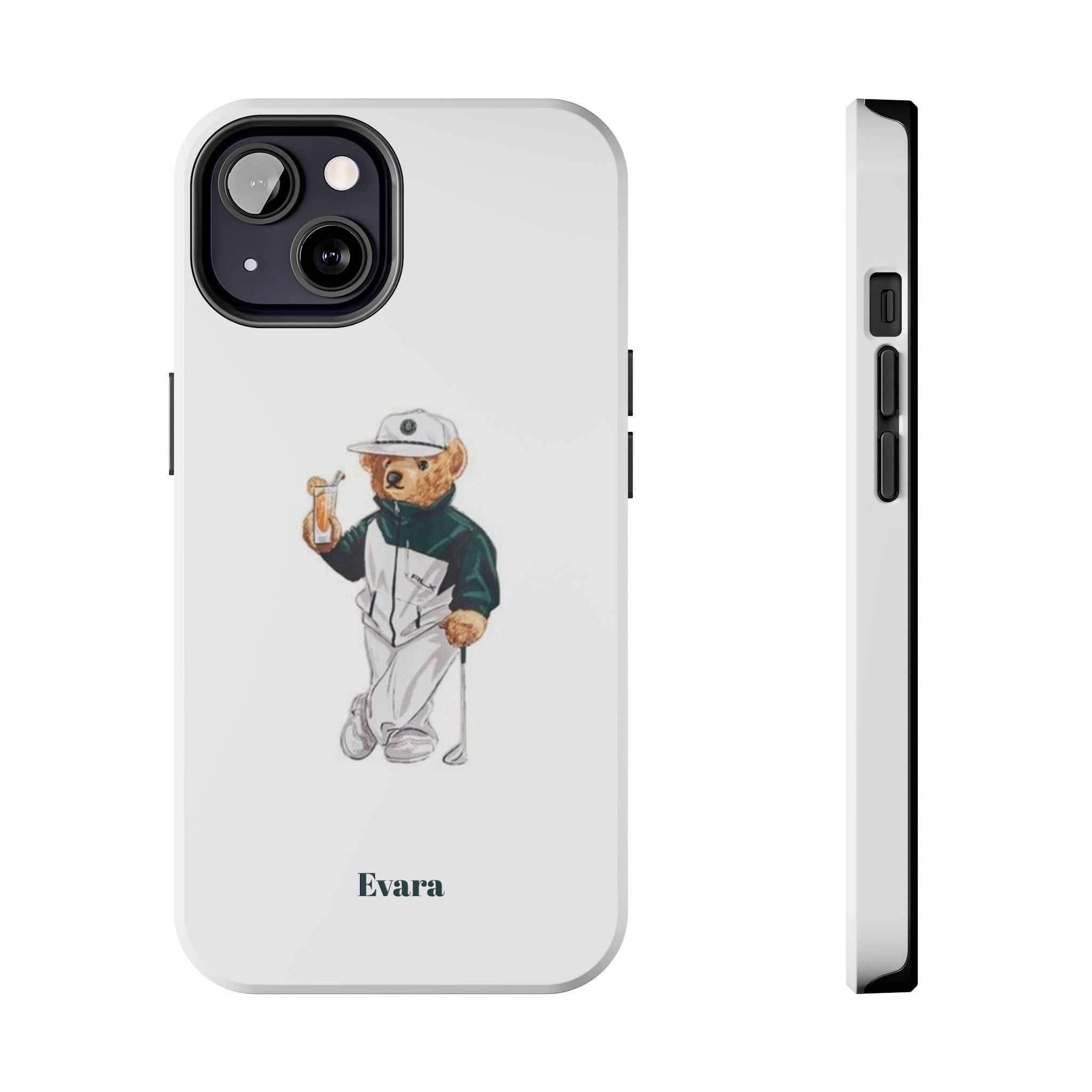 Tough Phone Case — Personalized Golf Bear Design