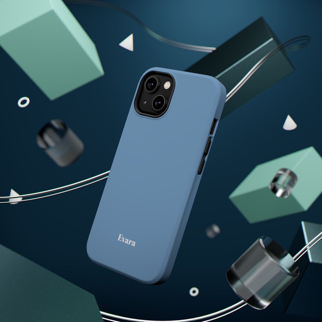 Blue Phone Case with Personalization- Magsafe