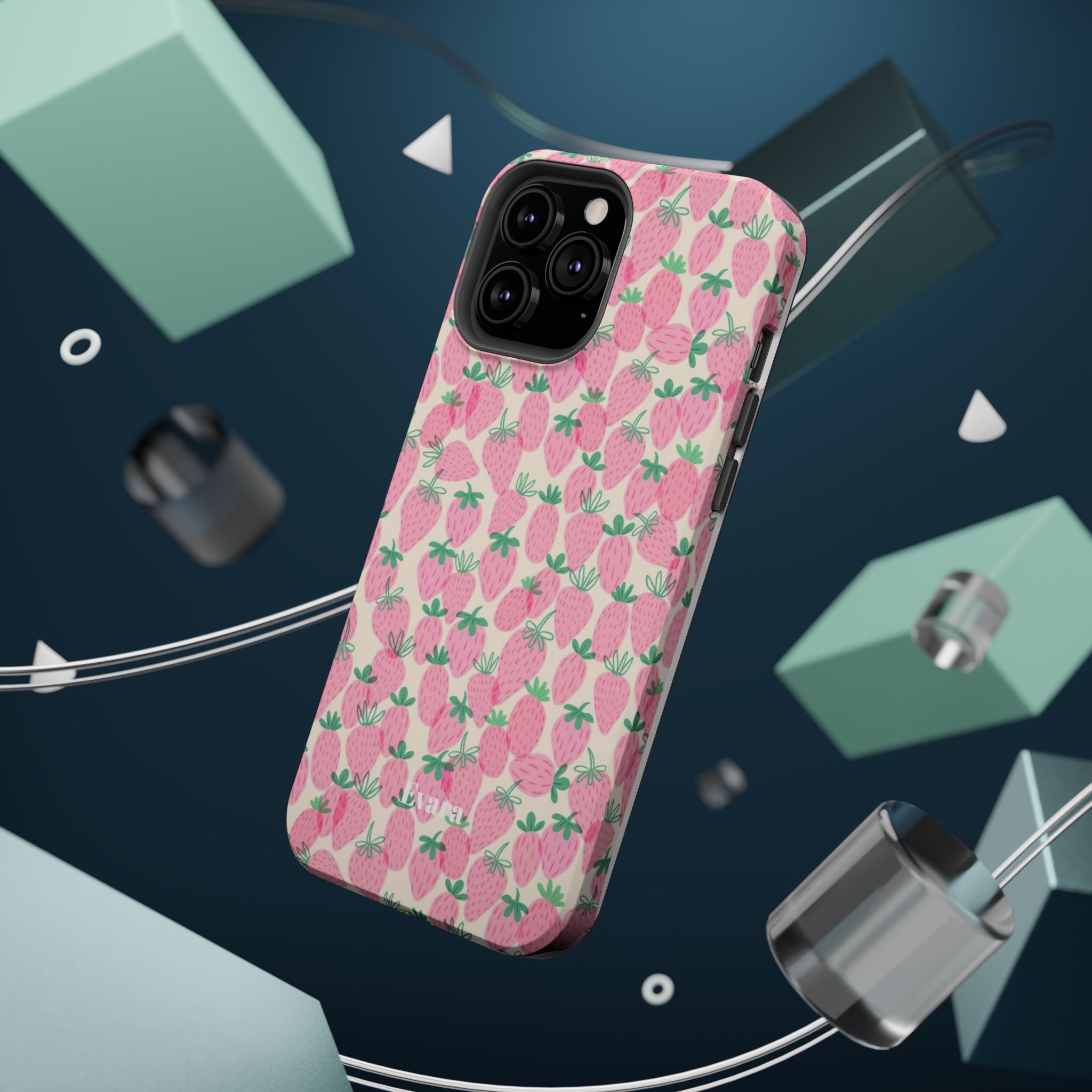 Pink Strawberry Phone Case- Magsafe