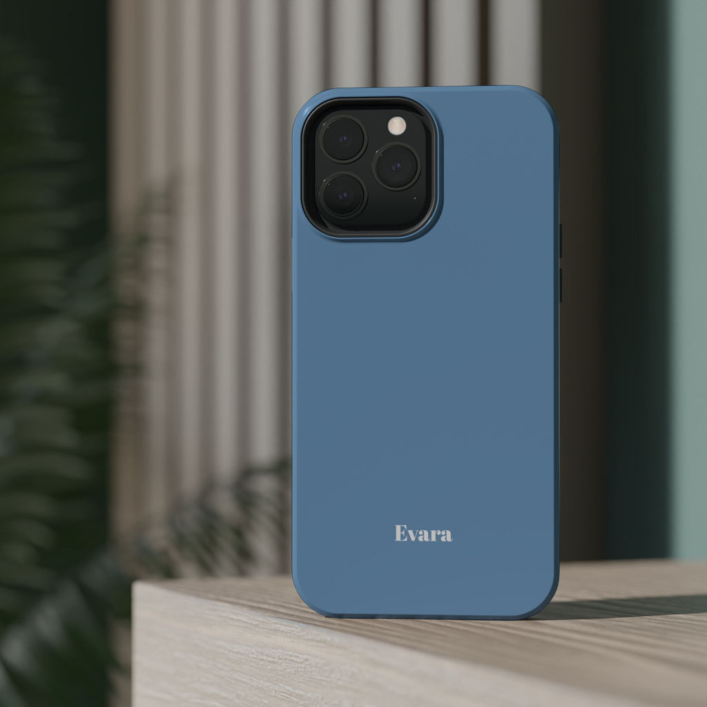 Blue Phone Case with Personalization- Magsafe