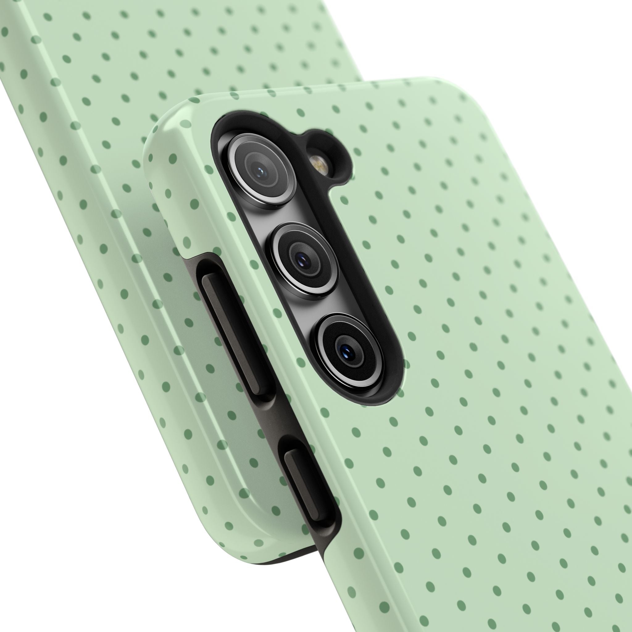 Mint Polka Dot Tough Phone Case — Protective Stylish Phone Cover