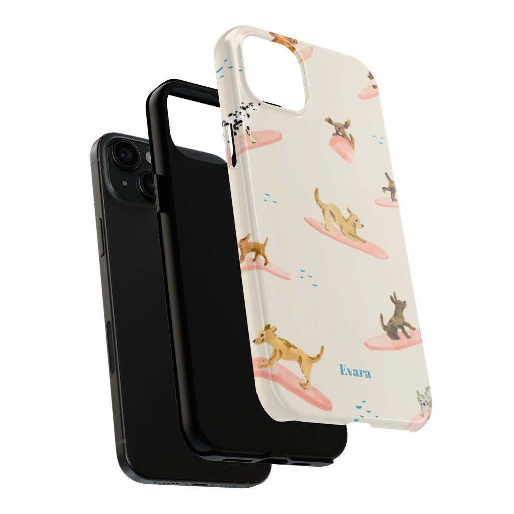 Surfing Dachshund's Phone case