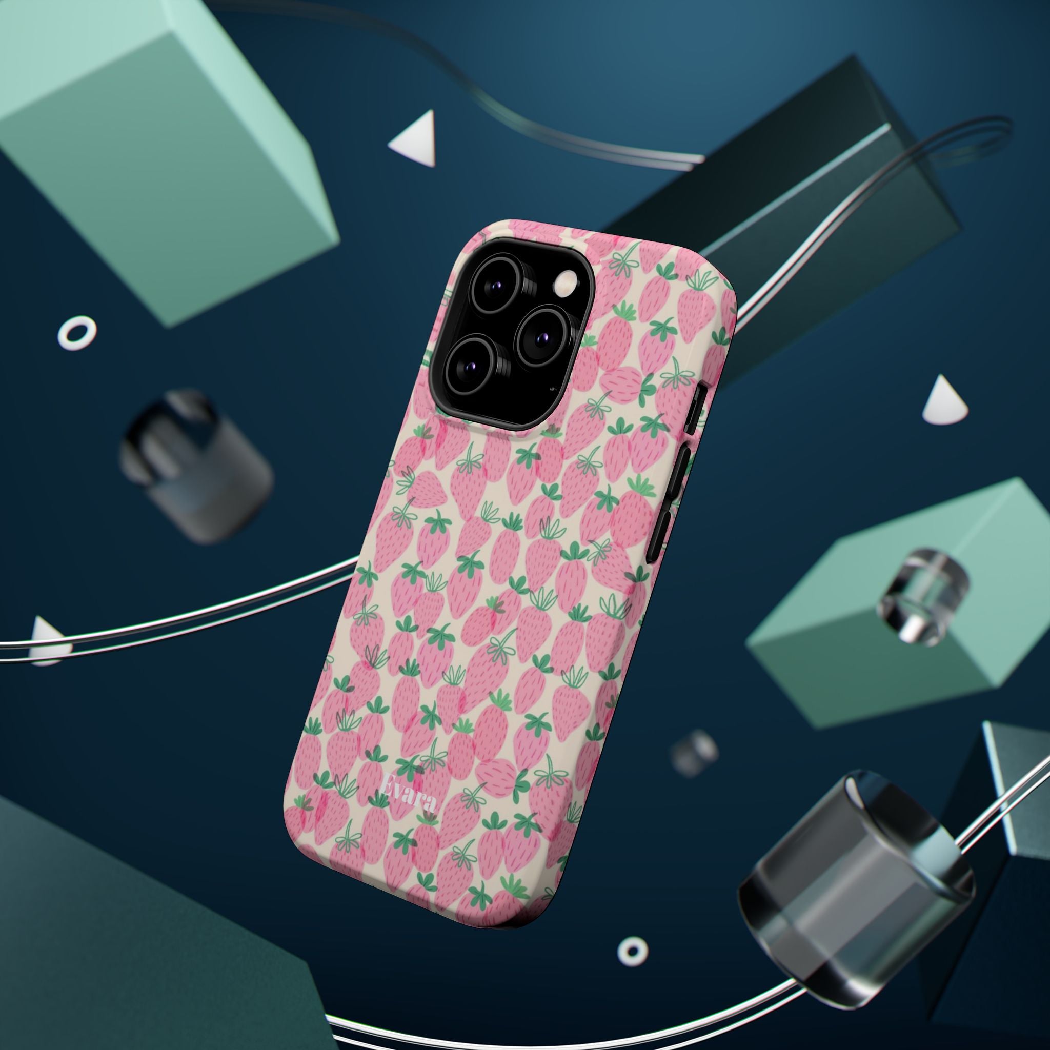 Pink Strawberry Phone Case- Magsafe