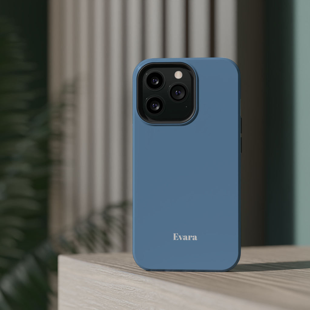 Blue Phone Case with Personalization- Magsafe