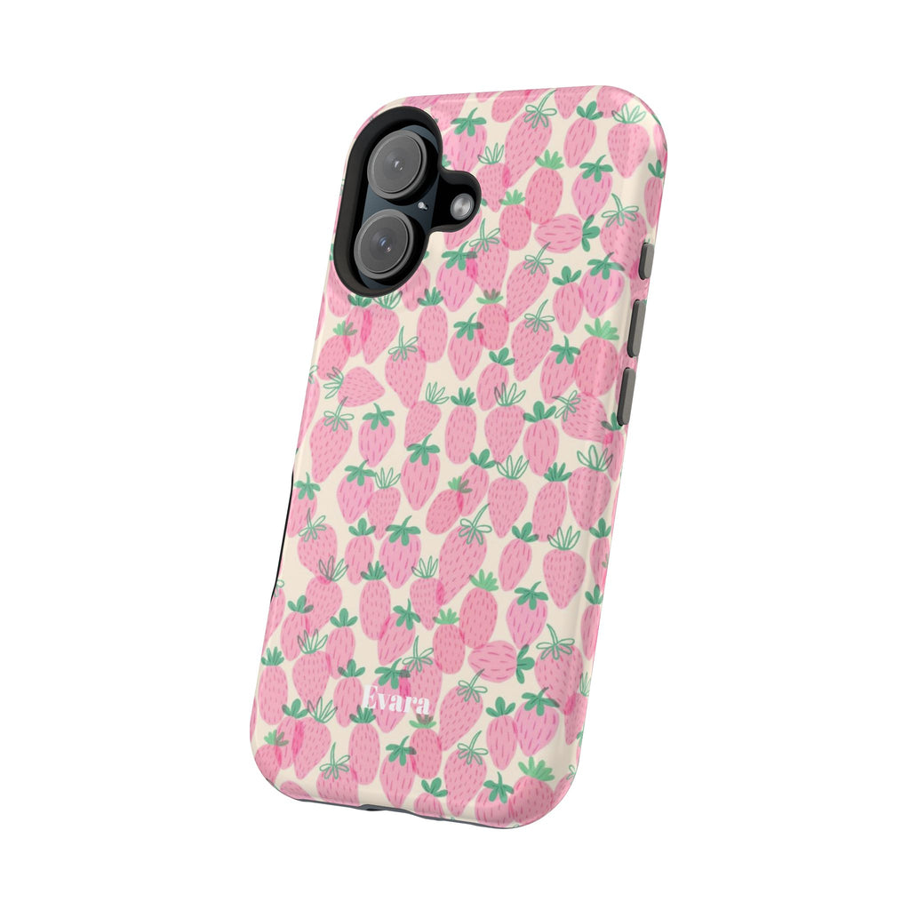 Pink Strawberry Phone Case- Magsafe