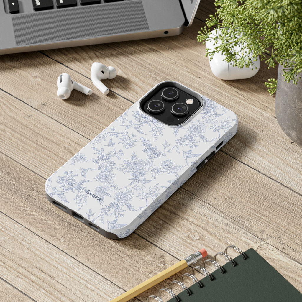 Delicate Blue Floral Phone Case