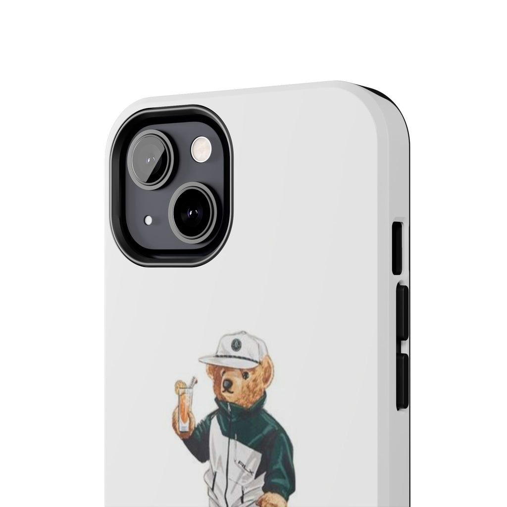 Tough Phone Case — Personalized Golf Bear Design