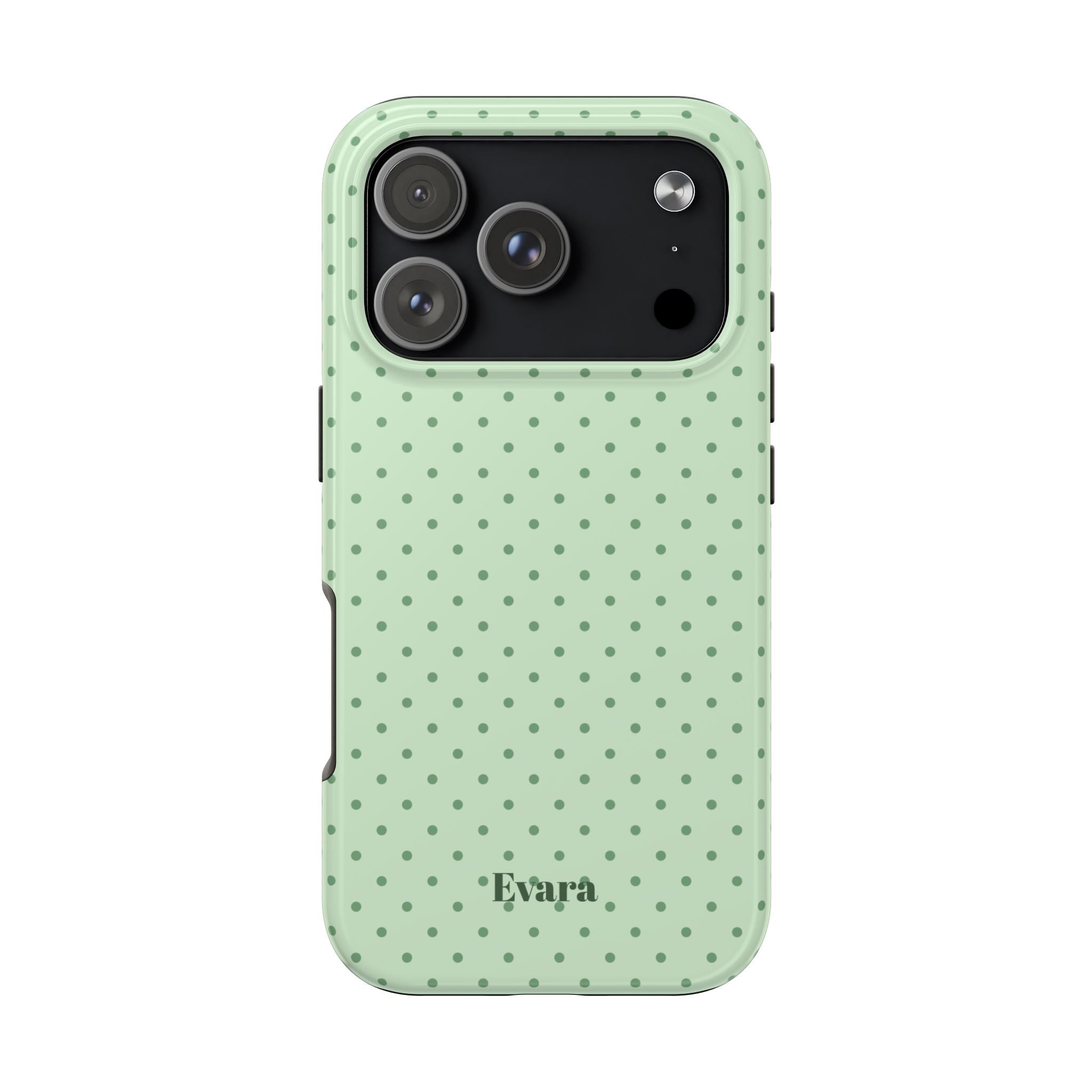 Mint Polka Dot Tough Phone Case — Protective Stylish Phone Cover