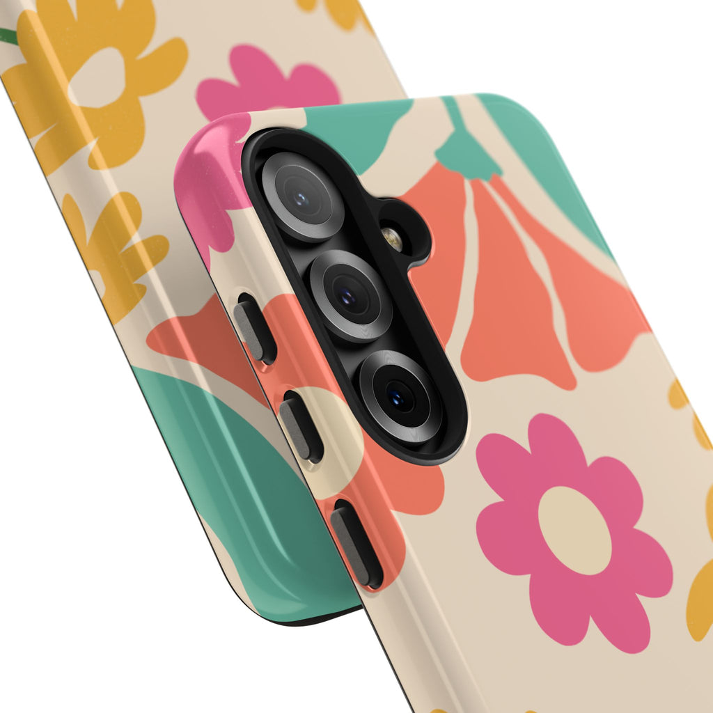 Yellow & Pink Vintage Flowers Phone Case